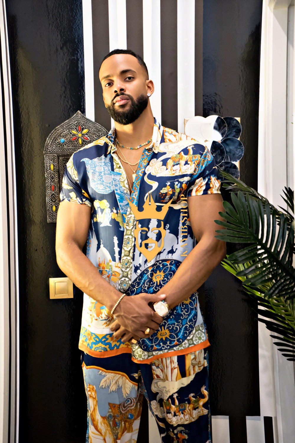 Luxury Men's Silk Summer Set outfits - kayibstrore