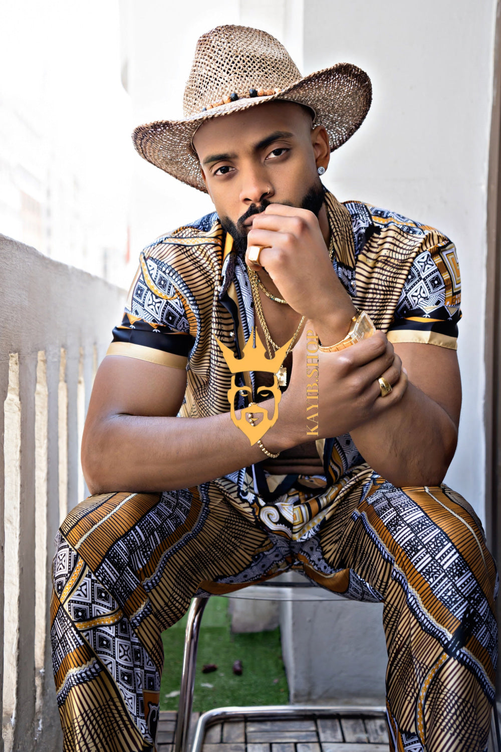 Luxury Silk Set for Men: Perfect Summer and Beach Wear - kayibstrore