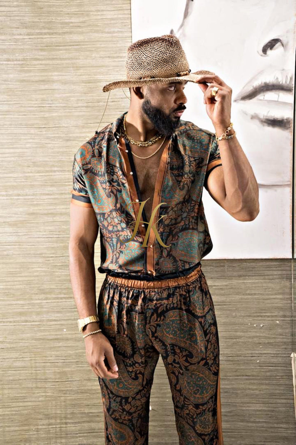 Luxurious Men's Silk Set Pants - kayibstrore