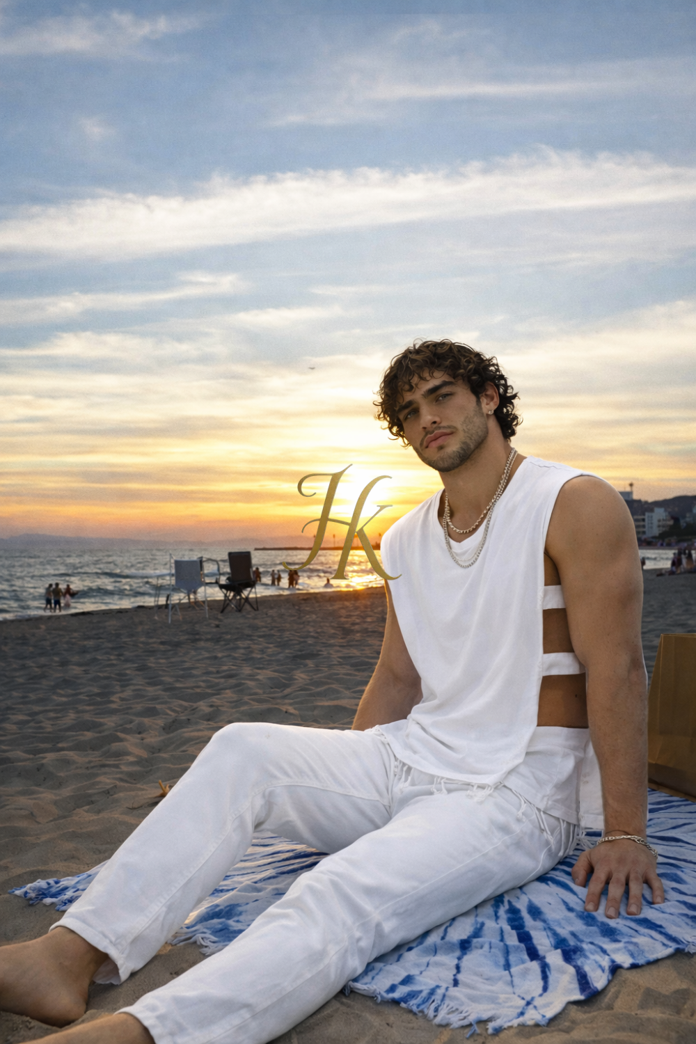 Handmade men's sleeveless tank top, Earthy Top Shirt, Tribal Jungle Natural Savage Neck Festival Rave hippie top - kayibstrore