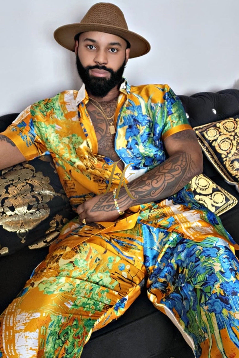 Ultimate Luxury Men's Rave Wear: Silk Set for Unmatched Style and Comfort - kayibstrore