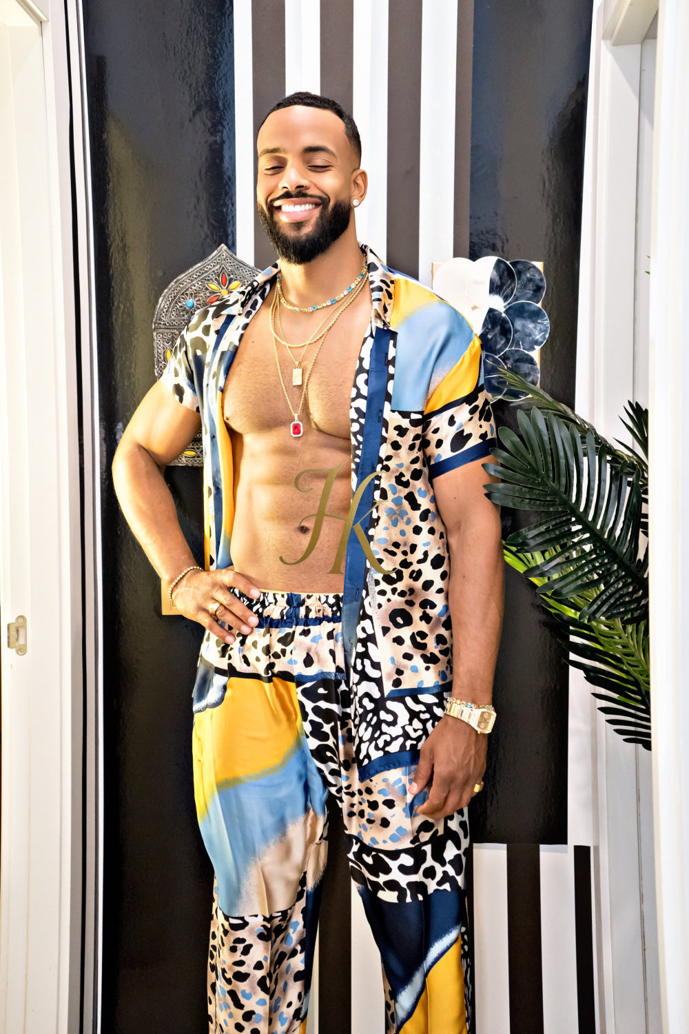 Unleash Your Style: Luxury Silk festival Rave Wear for Men - kayibstrore