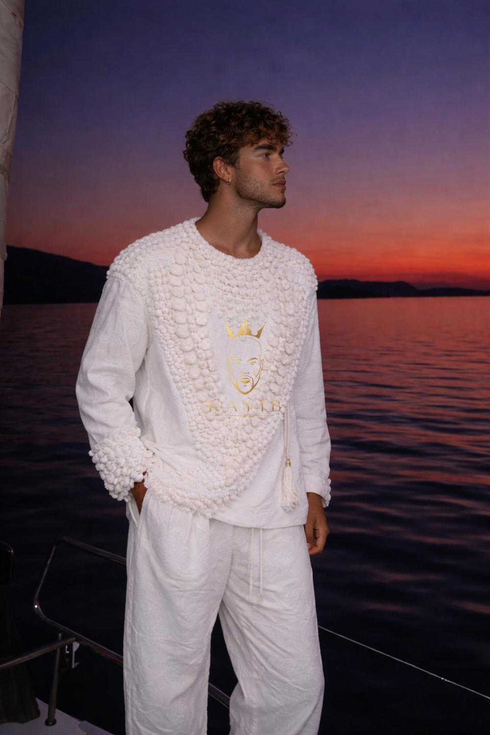 KAYIB Hand-Embroidered Shell Couture Set