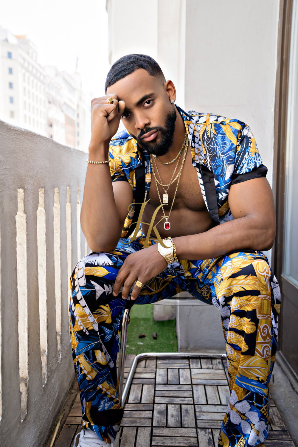 Luxury handmade Men's Silk Festival Outfits set - kayibstrore