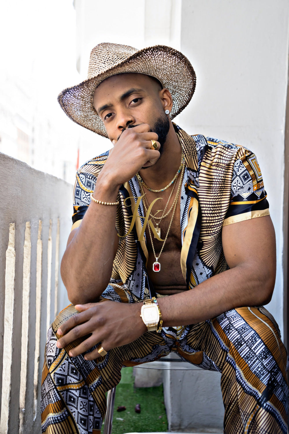 Luxury Silk Set for Men: Perfect Summer and Beach Wear - kayibstrore