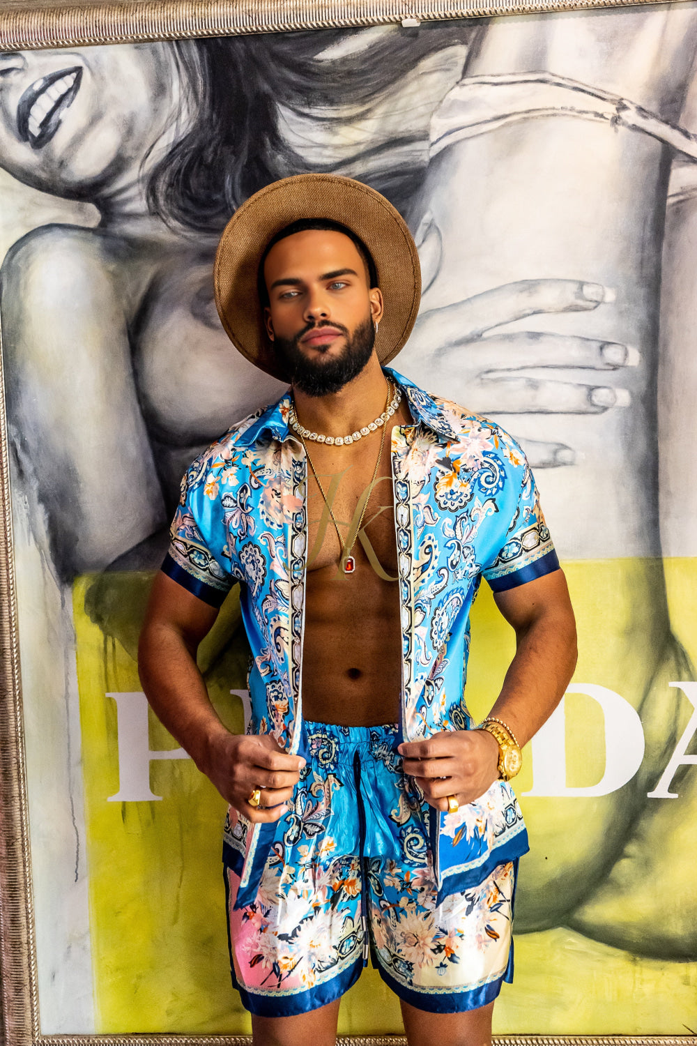 Beach Luxury handmade Silk Set- Stay Cool and Look Flawless All Summer Long - kayibstrore