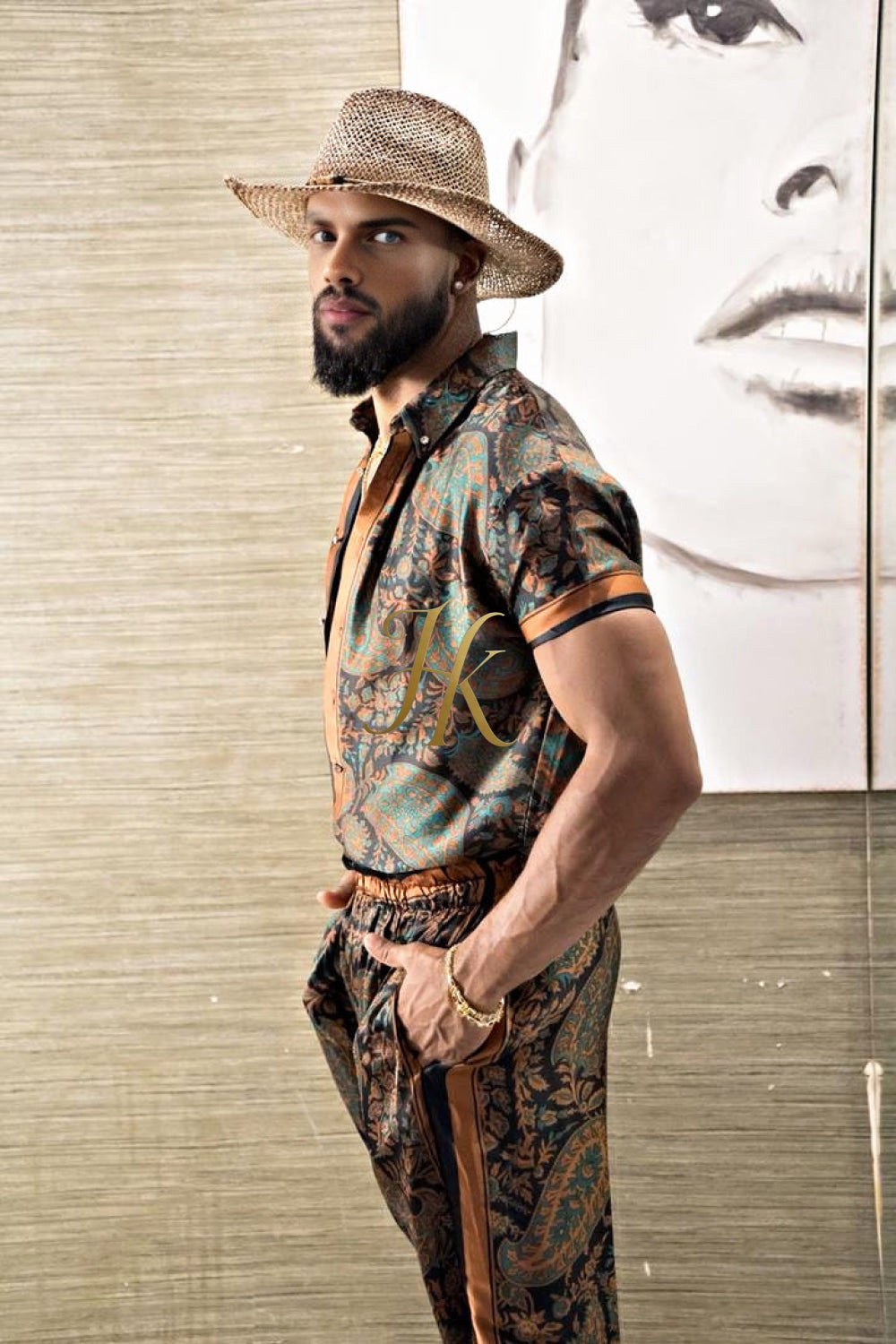 Luxury Men's Silk Summer Set outfits - kayibstrore