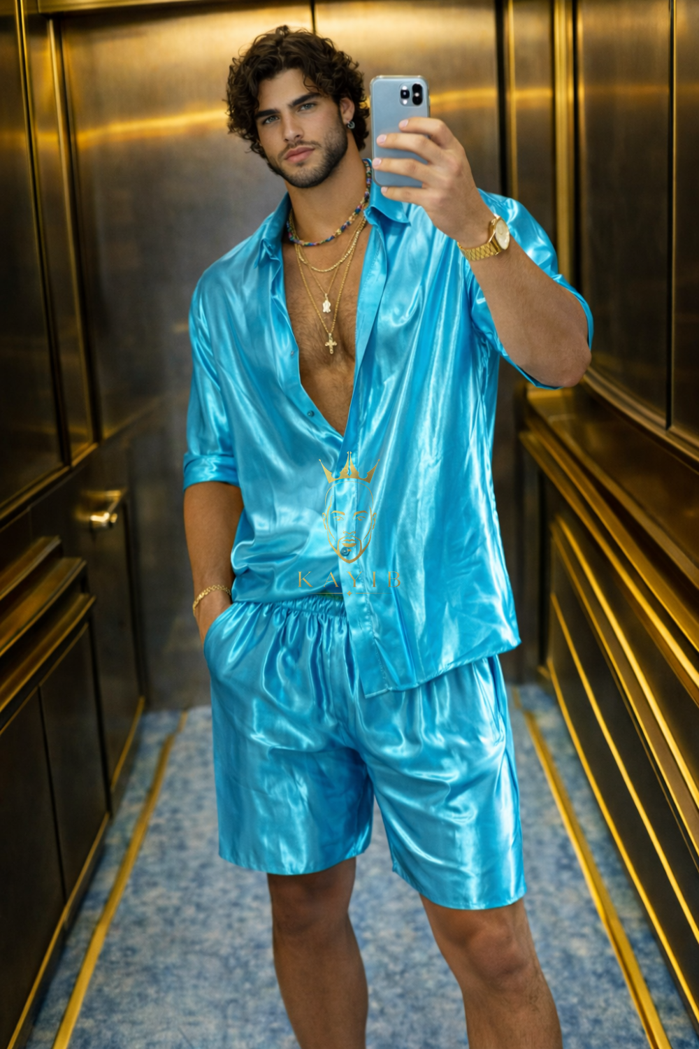 Premium Imperial Silk Set | Luxury Satin Silk Men’s Outfit - kayibstrore