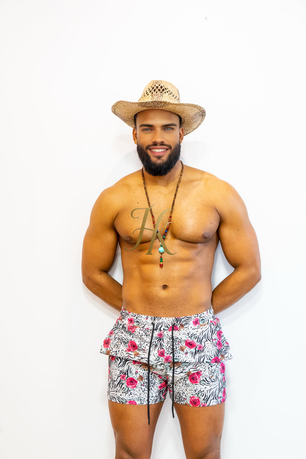 Tropical Vibes Men's Swim Trunks – Quick-Dry Beach Shorts - kayibstrore