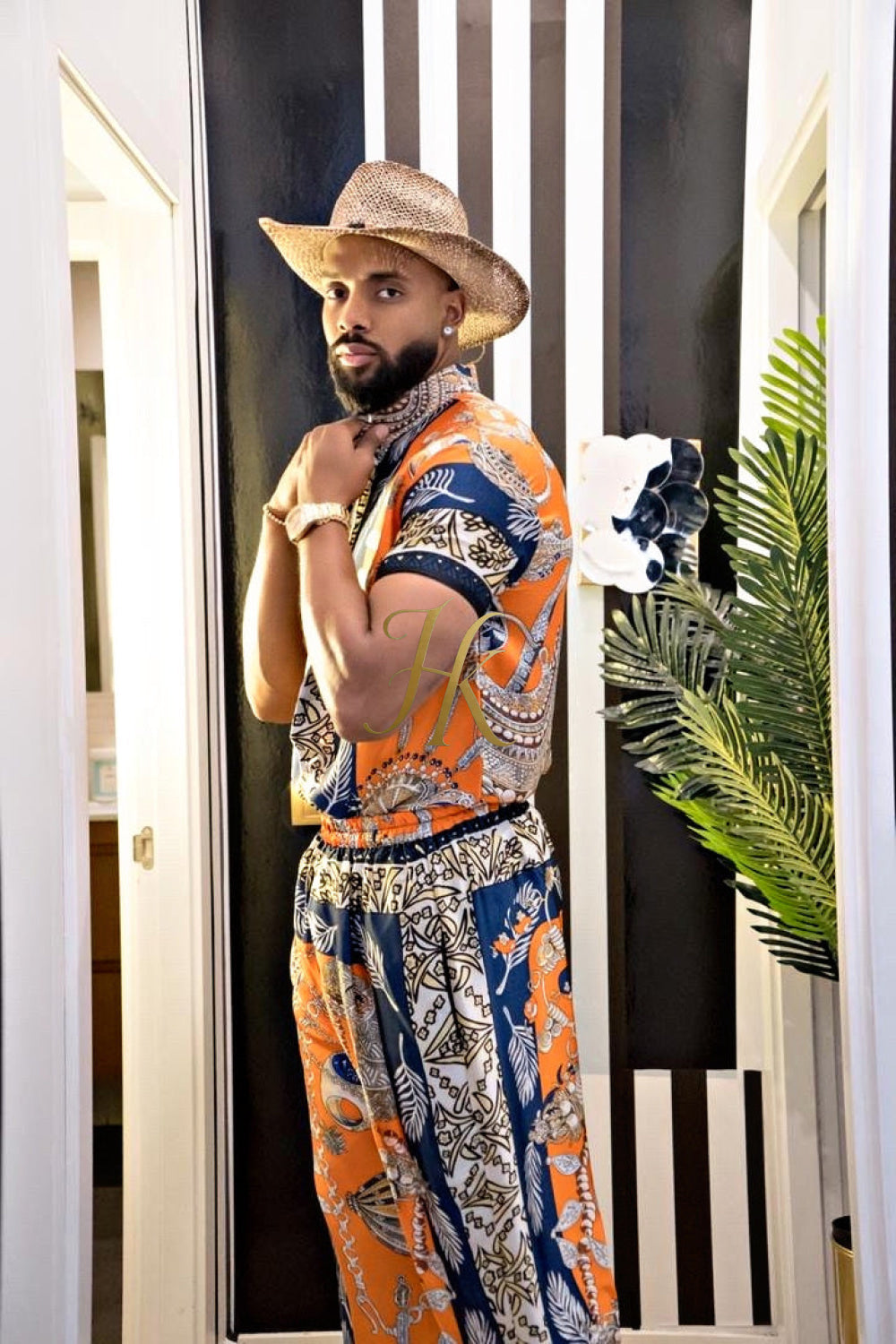 Unleash Your Style: Luxury Silk Set Festival Wear for Men - kayibstrore