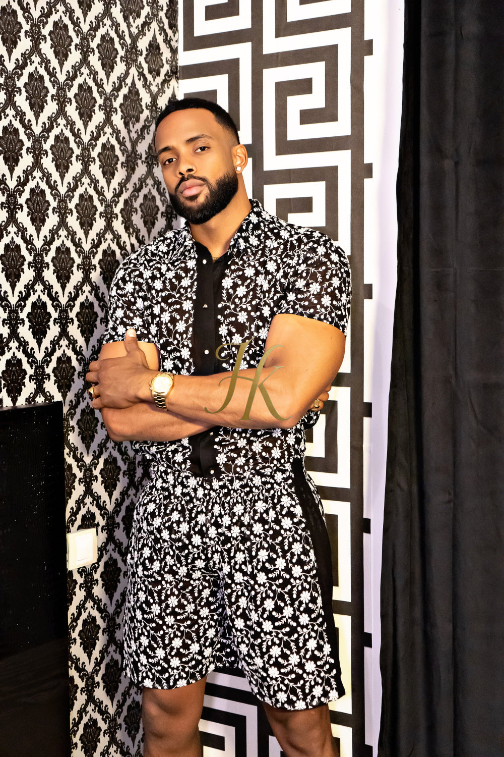 Fashion Spring/Summer Men's Lace Two-Piece Clothing - kayibstrore