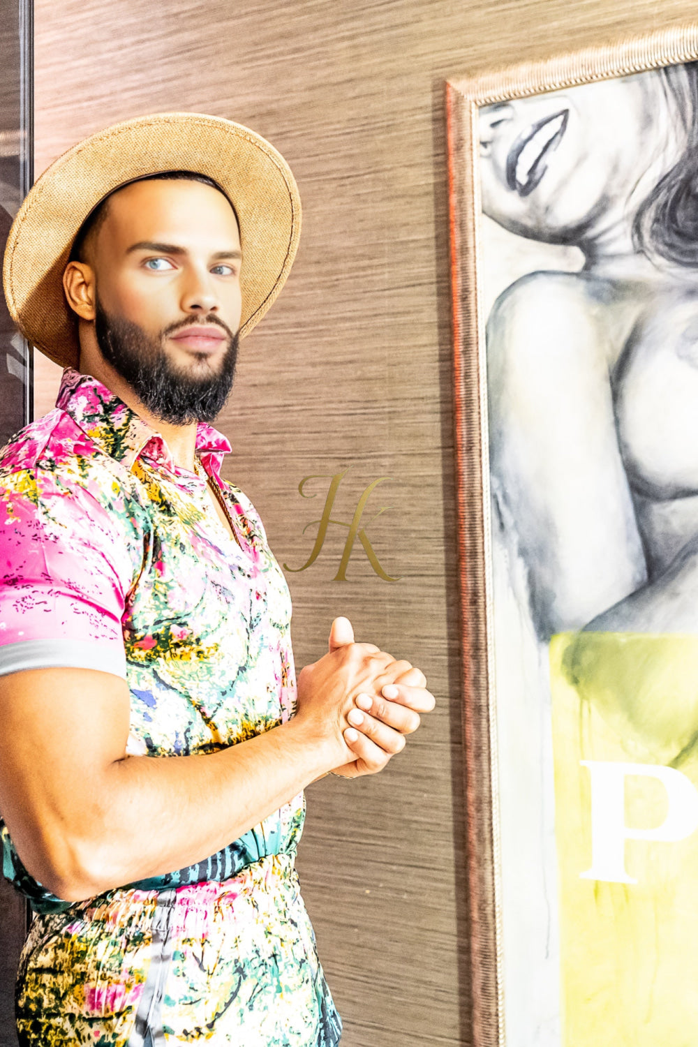 Luxury Boho Silk Shirt Set - Festival Outfit, Boho Handmade Men's Fashion - kayibstrore