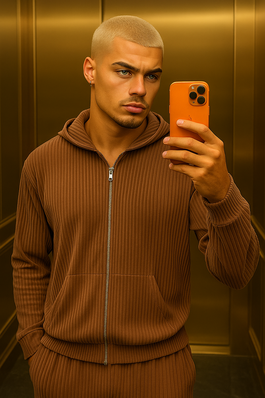 Conjunto de vestido de seda de lujo para hombre rojo