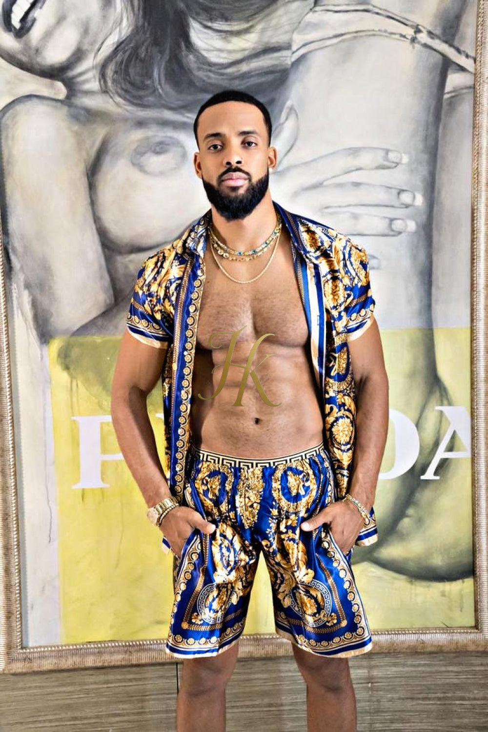 Barocco Silk Set Outfit - Elevate Your Style with Pure Elegance - kayibstrore
