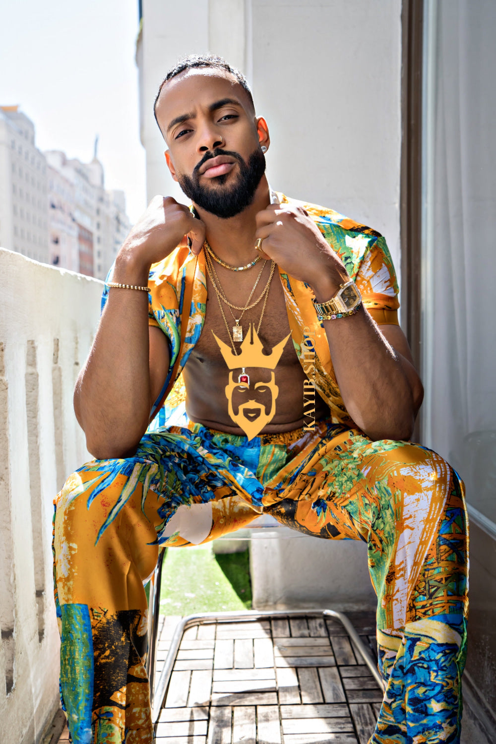 Summer Style: Men's Luxury Silk Set - kayibstrore