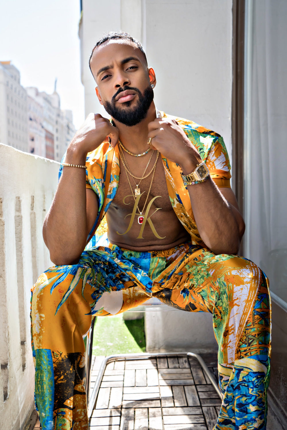 Summer Style: Men's Luxury Silk Set - kayibstrore