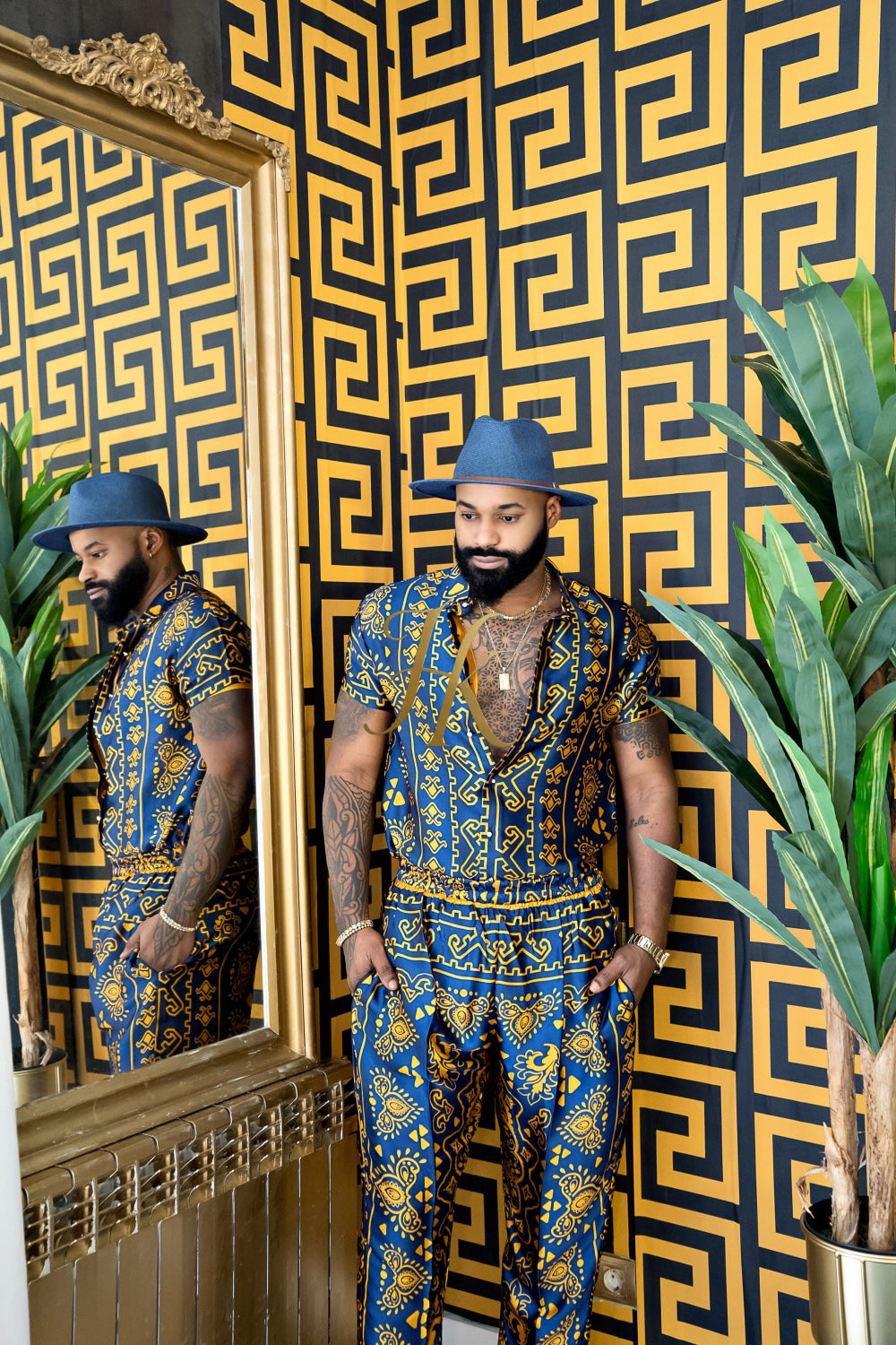 Men's Silk Beach Outfit - kayibstrore