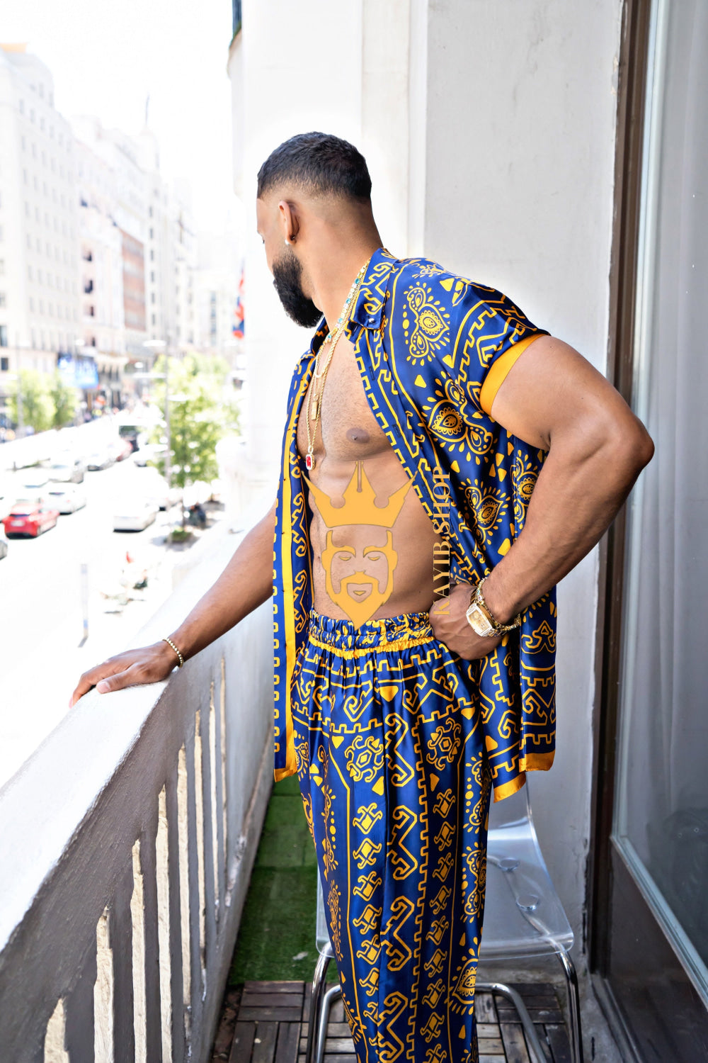 Men's Silk Beach Outfit - kayibstrore