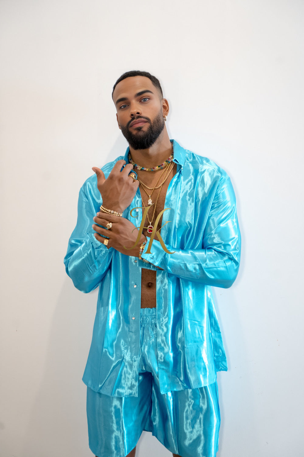Men's Apparel Silk Shirt Set - Elevate Your Style with Pure Luxury - Hand-Sewn for Impeccable Quality - kayibstrore