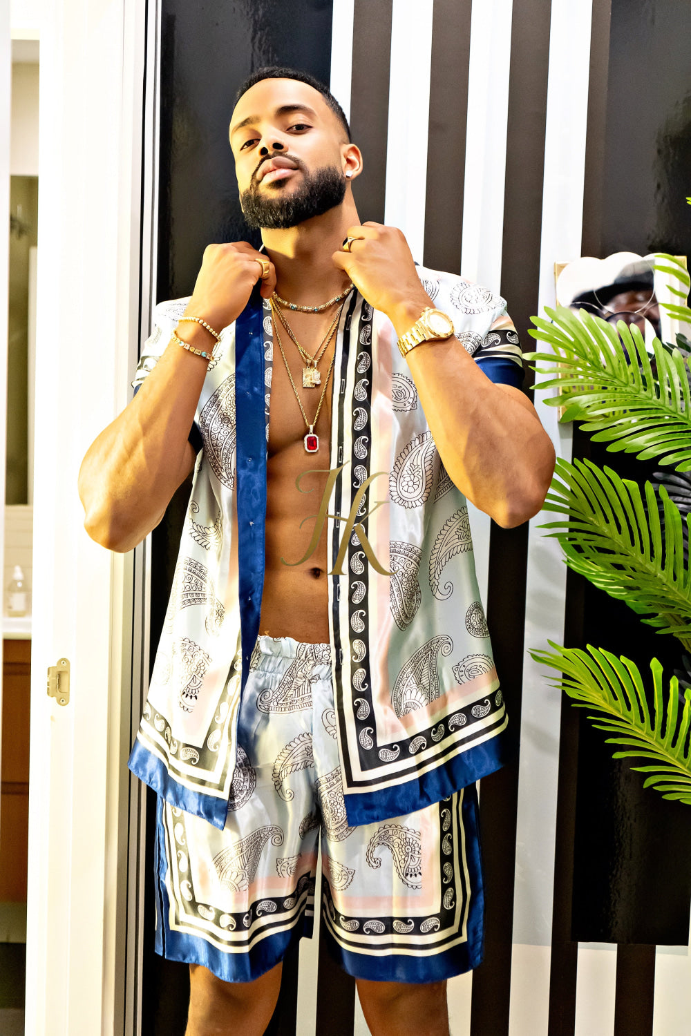 Beach Luxury handmade Silk Set- Stay Cool and Look Flawless All Summer Long - kayibstrore