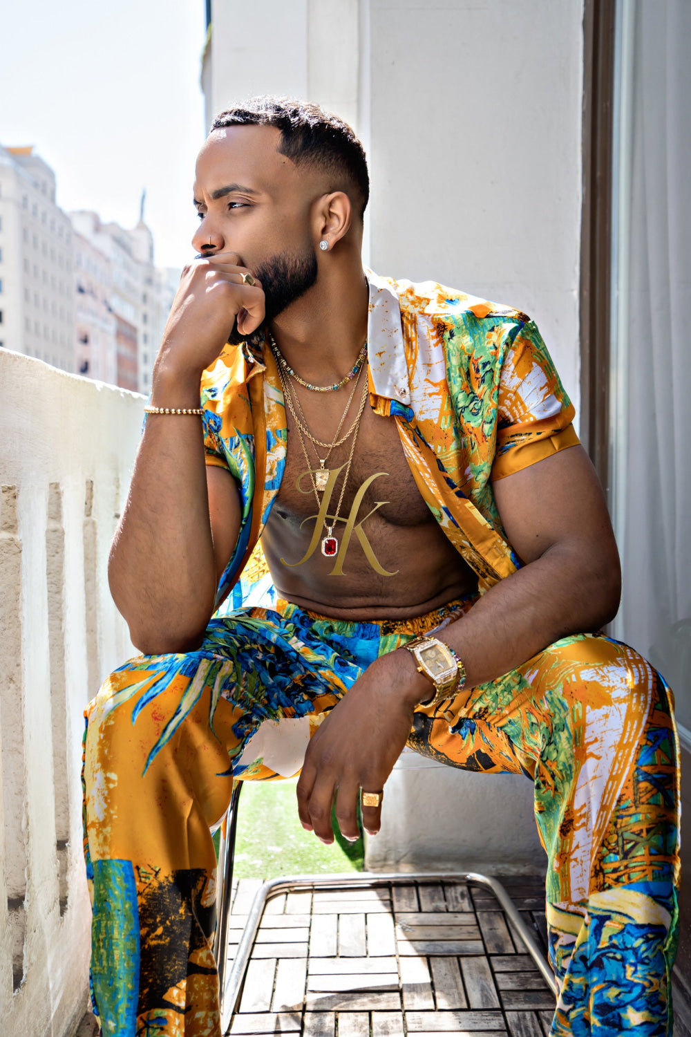 Summer Style: Men's Luxury Silk Set - kayibstrore