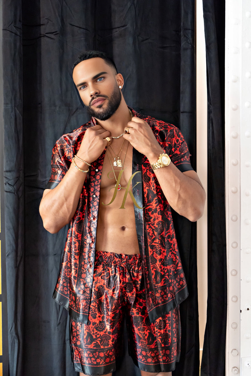 Beach Summer Luxury handmade Silk Set for men - kayibstrore