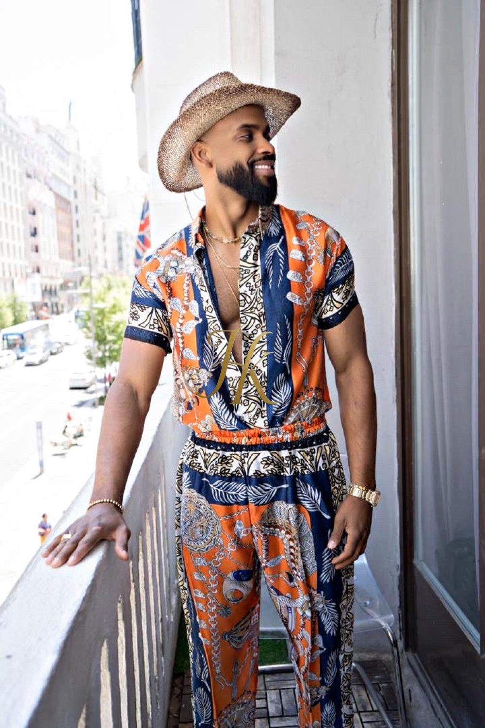 Unleash Your Style: Luxury Silk Set Festival Wear for Men - kayibstrore