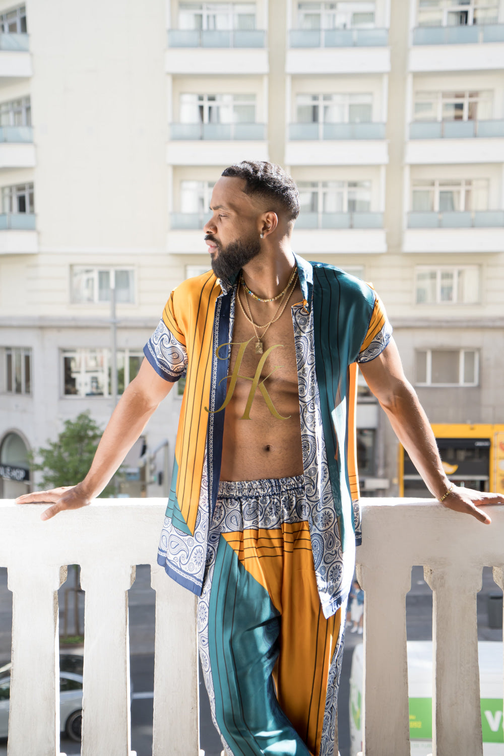 Summer Ready: Men's Silk Shirt and Pant Set - kayibstrore