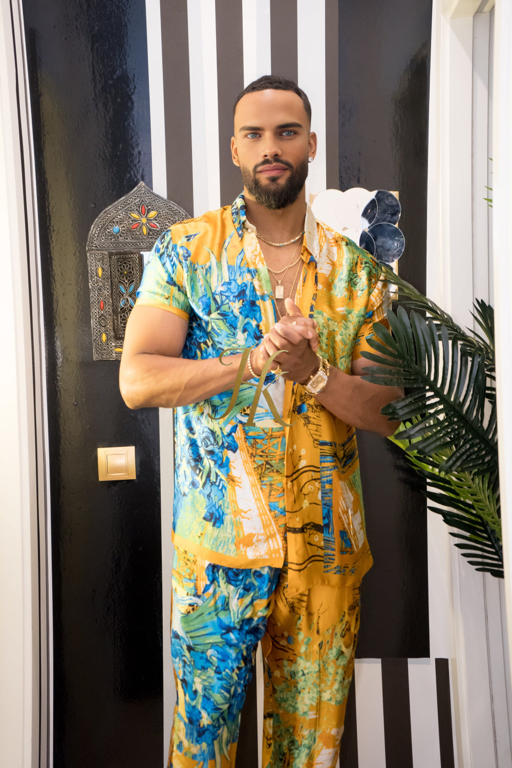 Men's Silk Summer Set outfits : Luxury menswear