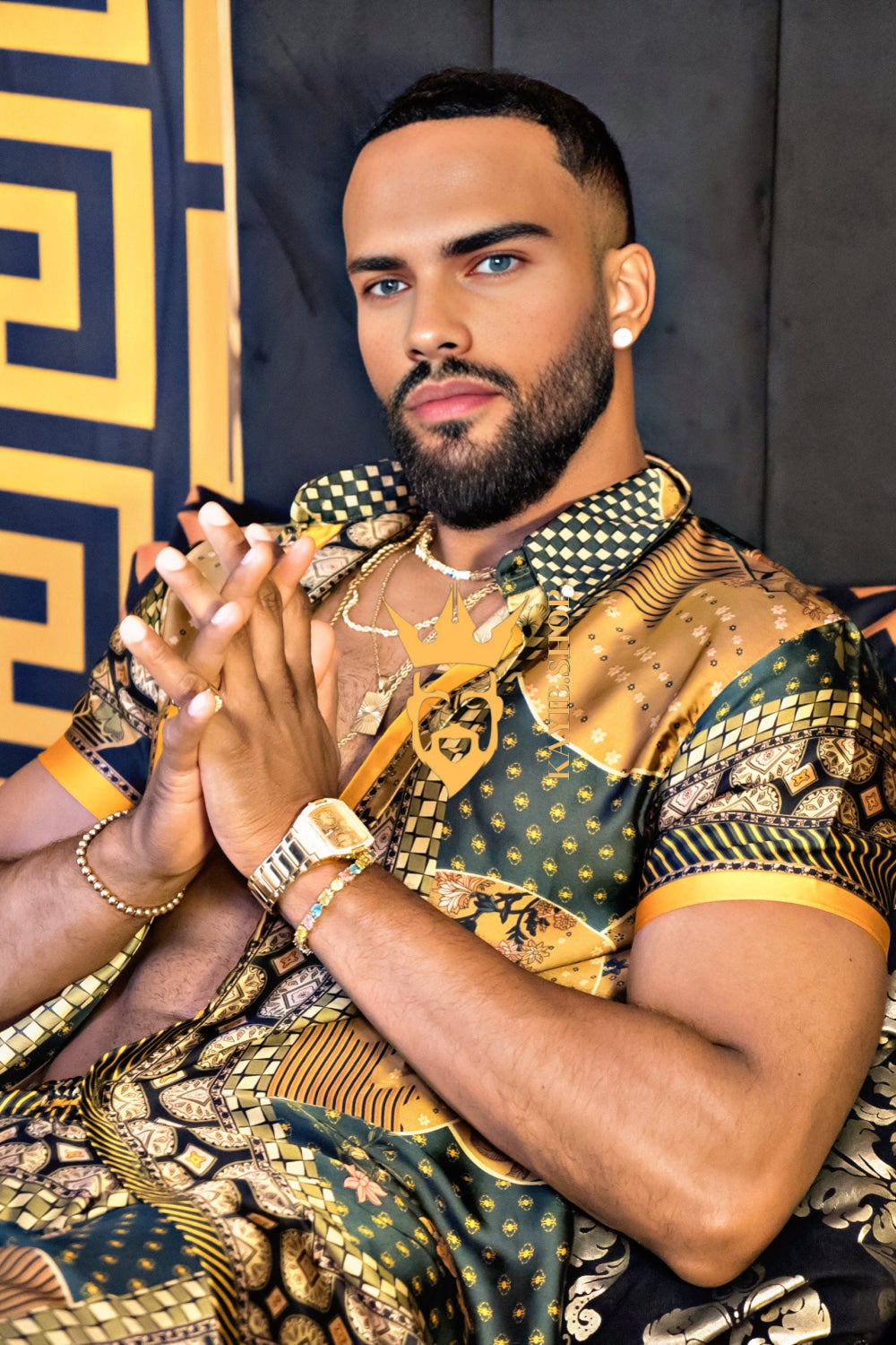 Men's party Luxury Silk Dress Set Outfit - Elevate Your Style Game with Ultimate Comfort and Unbeatable Quality - kayibstrore