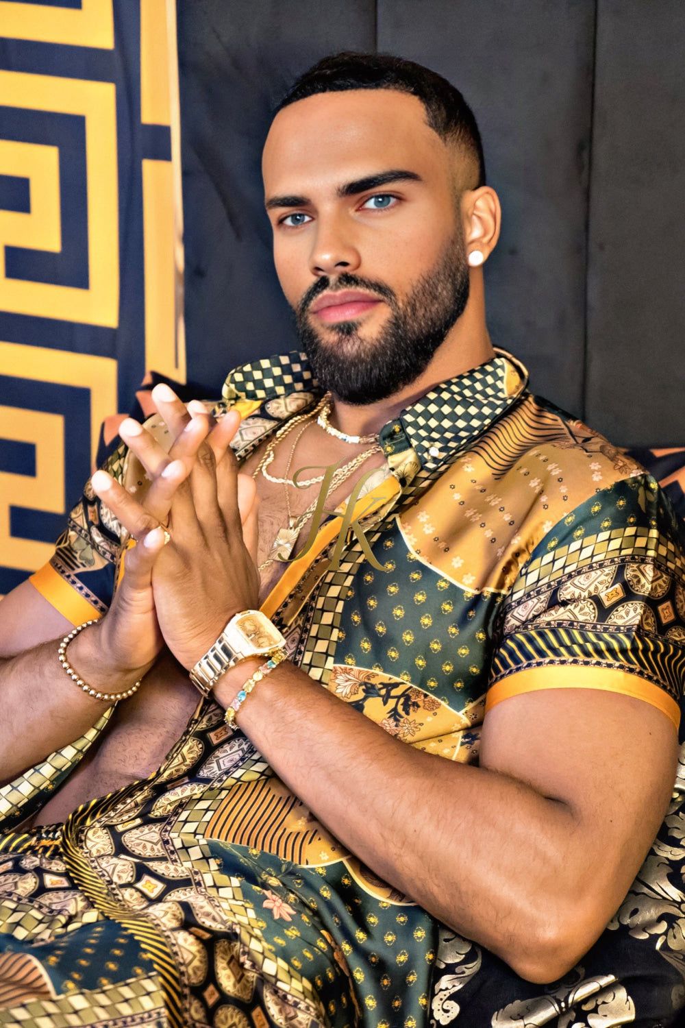 Men's party Luxury Silk Dress Set Outfit - Elevate Your Style Game with Ultimate Comfort and Unbeatable Quality - kayibstrore