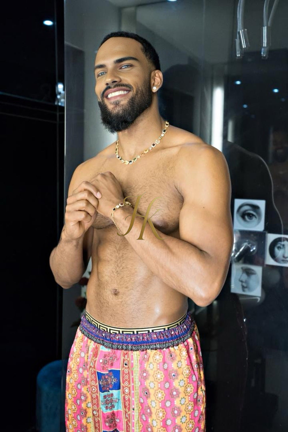 2PCS Iced Out Necklace & Bracelet Set - 10MM Colorful Zirconia Chain with Real Gold Plating, Hip Hop Jewelry for Men & Women - Perfect for Father's Day, Wedding, Anniversary, and Birthday Gifts - kayibstrore