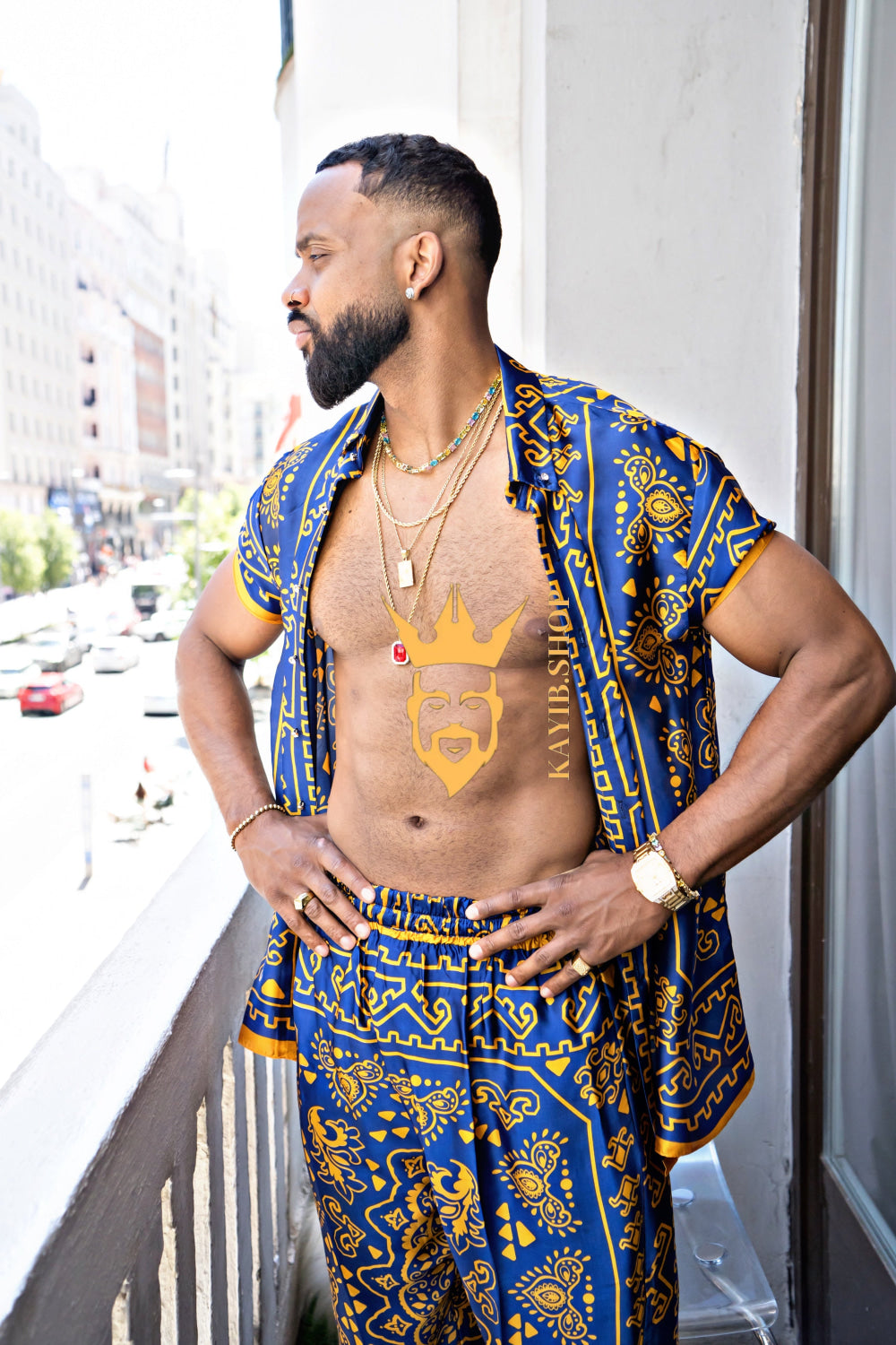 Men's Silk Beach Outfit - kayibstrore