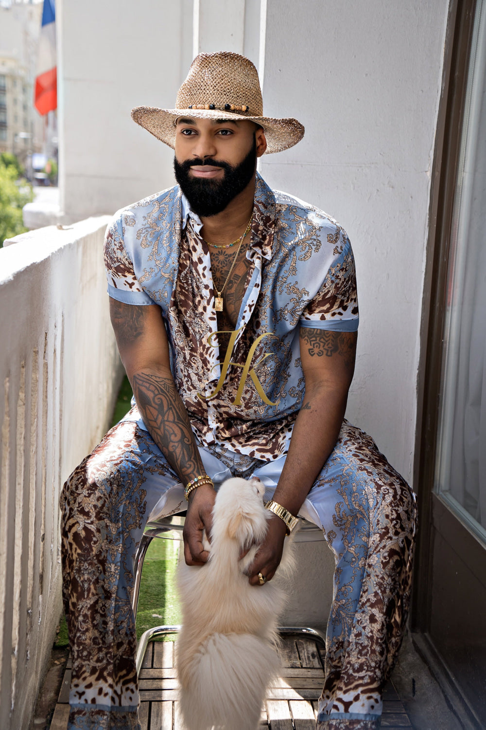 Elevate Your Summer Style: Men's Luxury Silk Set - kayibstrore