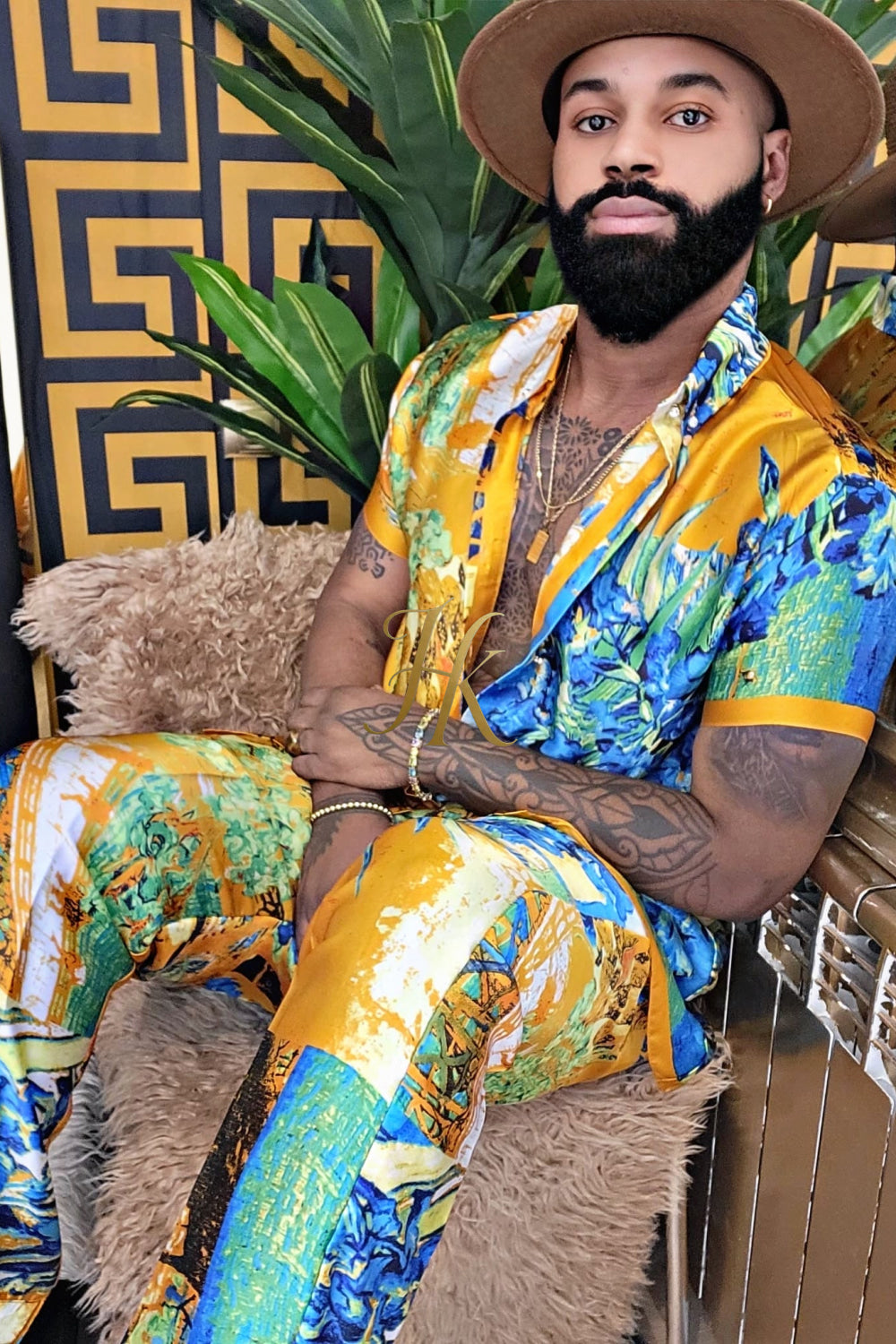 Ultimate Luxury Men's Rave Wear: Silk Set for Unmatched Style and Comfort - kayibstrore