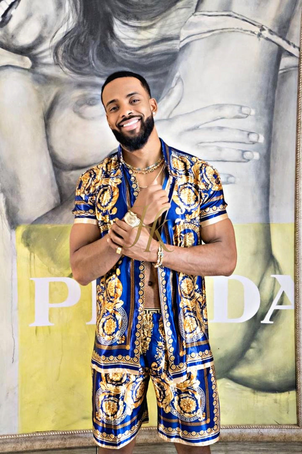 Barocco Silk Set Outfit - Elevate Your Style with Pure Elegance - kayibstrore