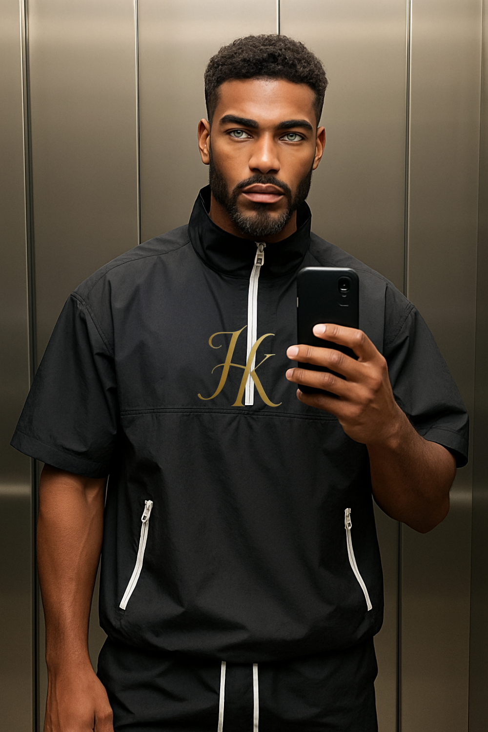Men’s Casual Summer Tracksuit – 2PCS Short Sleeve Top & Shorts Set