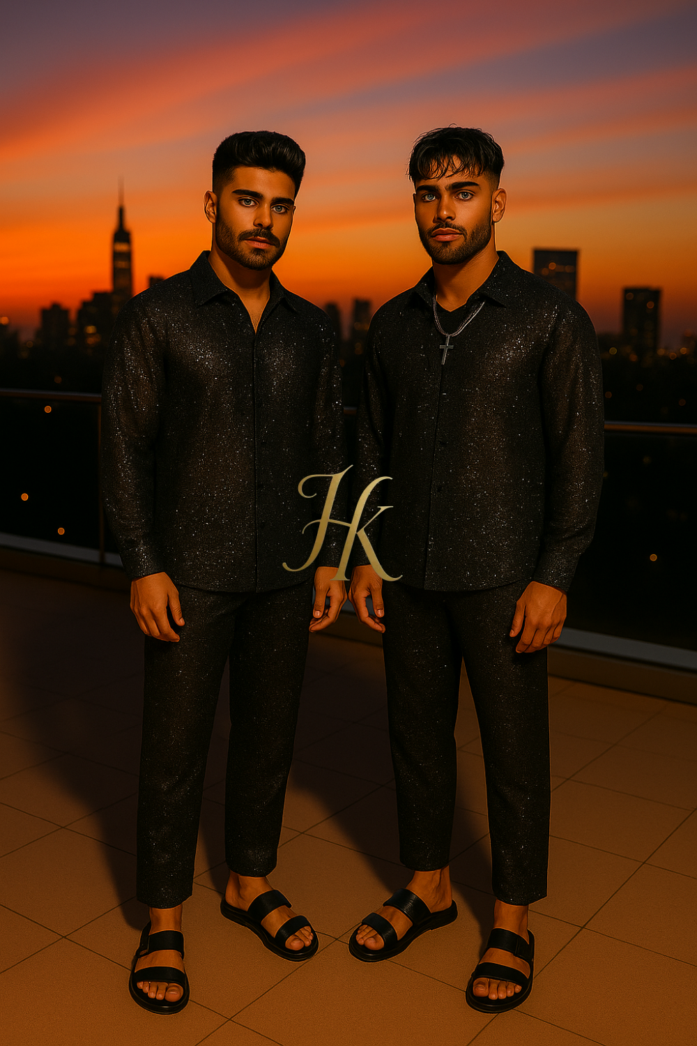 Conjunto de vestido de seda de lujo para hombre rojo