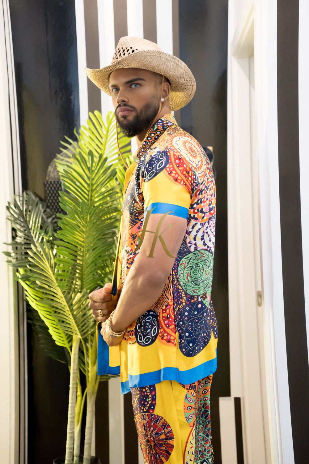 Luxury Men's Silk Summer Set outfits - kayibstrore