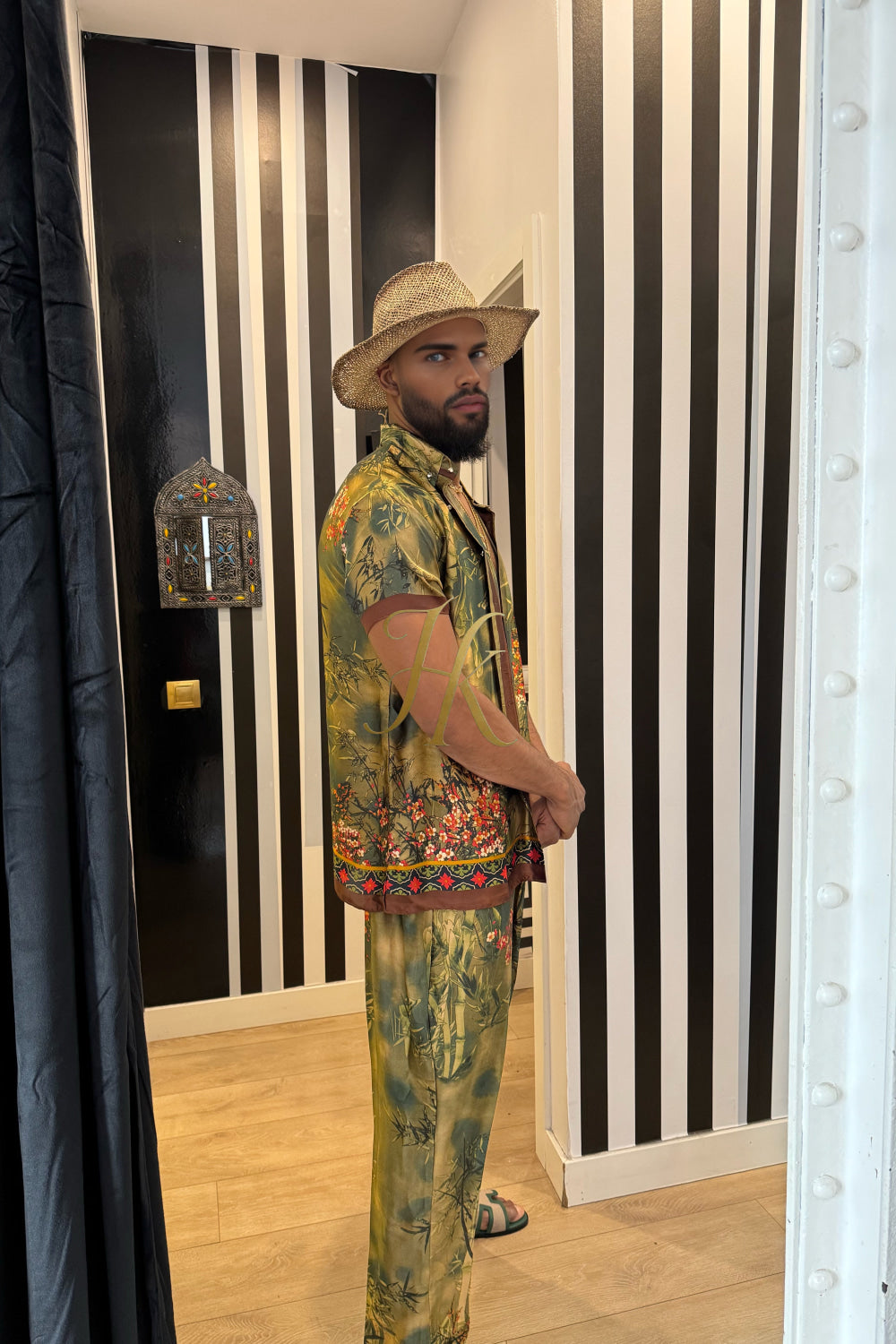 Men’s Pure Silk Matching Set – Where Comfort Meets Sophistication - kayibstrore