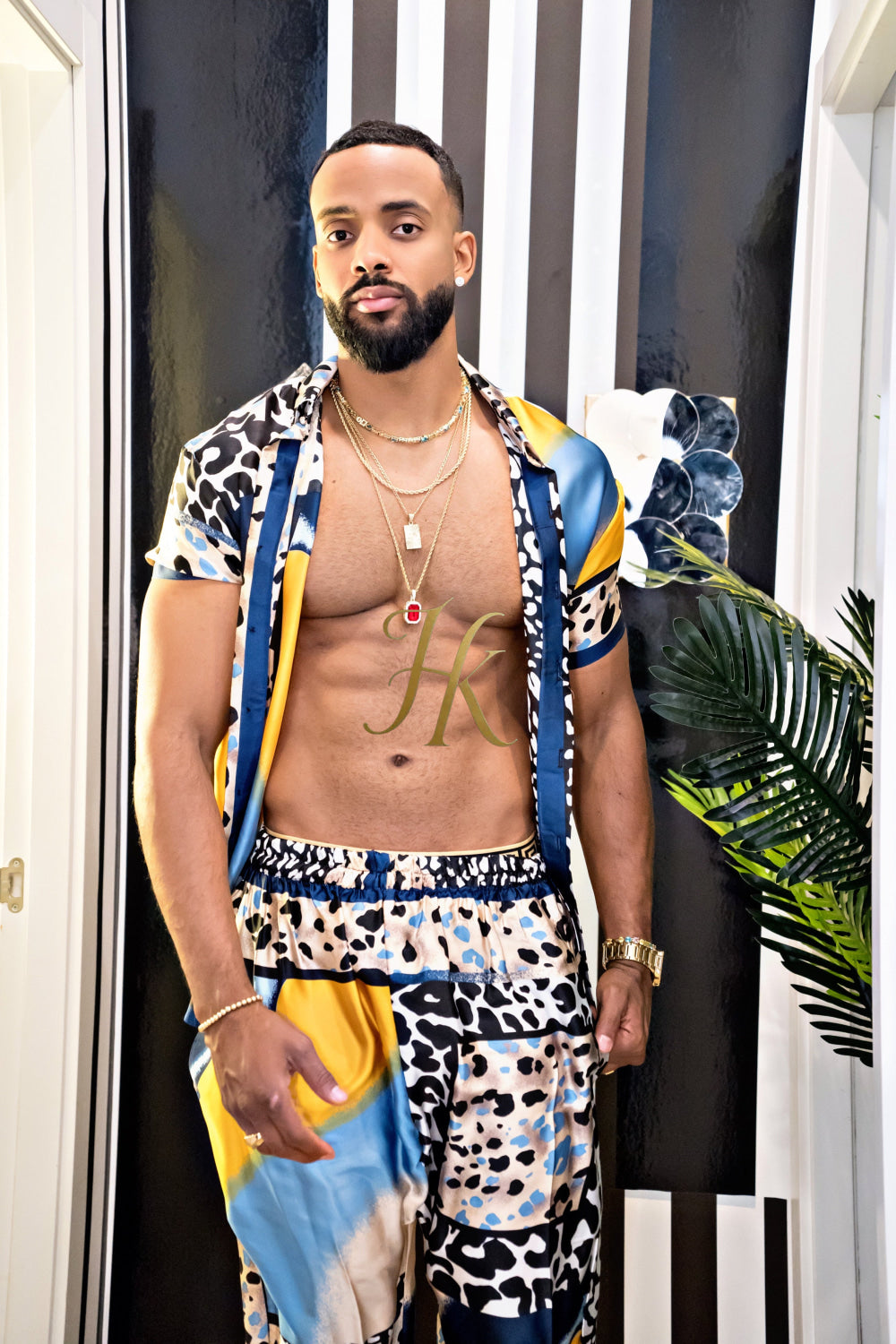 Unleash Your Style: Luxury Silk festival Rave Wear for Men - kayibstrore