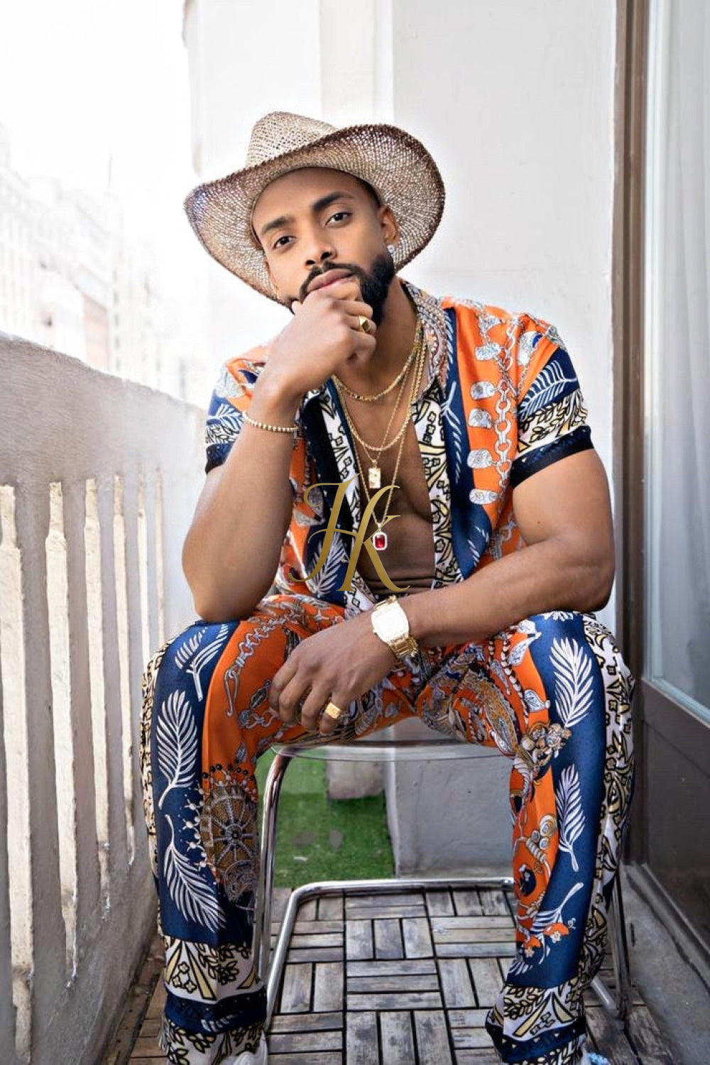 Unleash Your Style: Luxury Silk Set Festival Wear for Men - kayibstrore