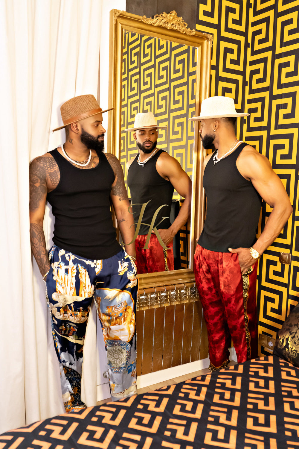 Men's Tailored Silk Trousers | Rave Wear for men, Contemporary Elegance, Designer Clothing pants - kayibstrore