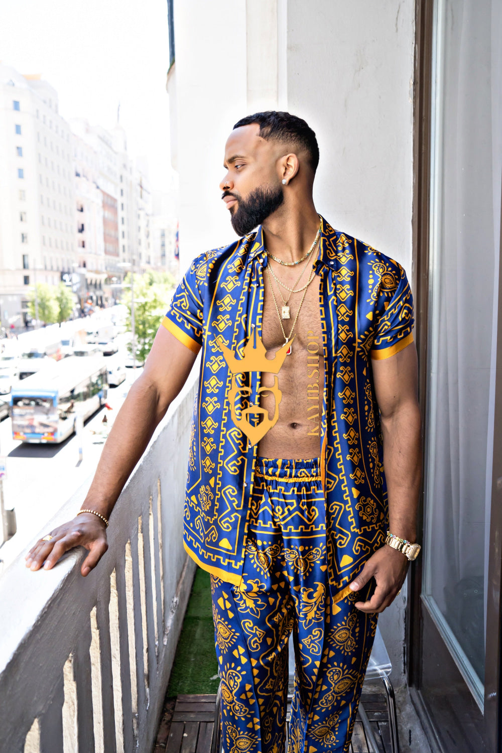 Men's Silk Beach Outfit - kayibstrore