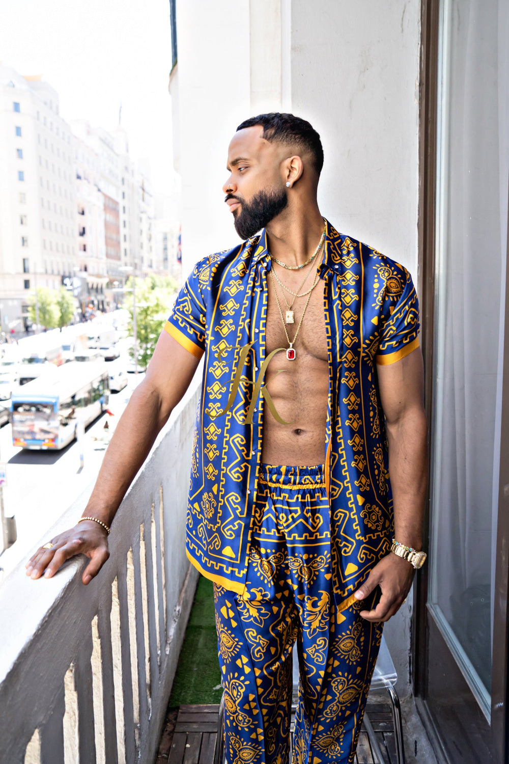 Men's Silk Beach Outfit - kayibstrore