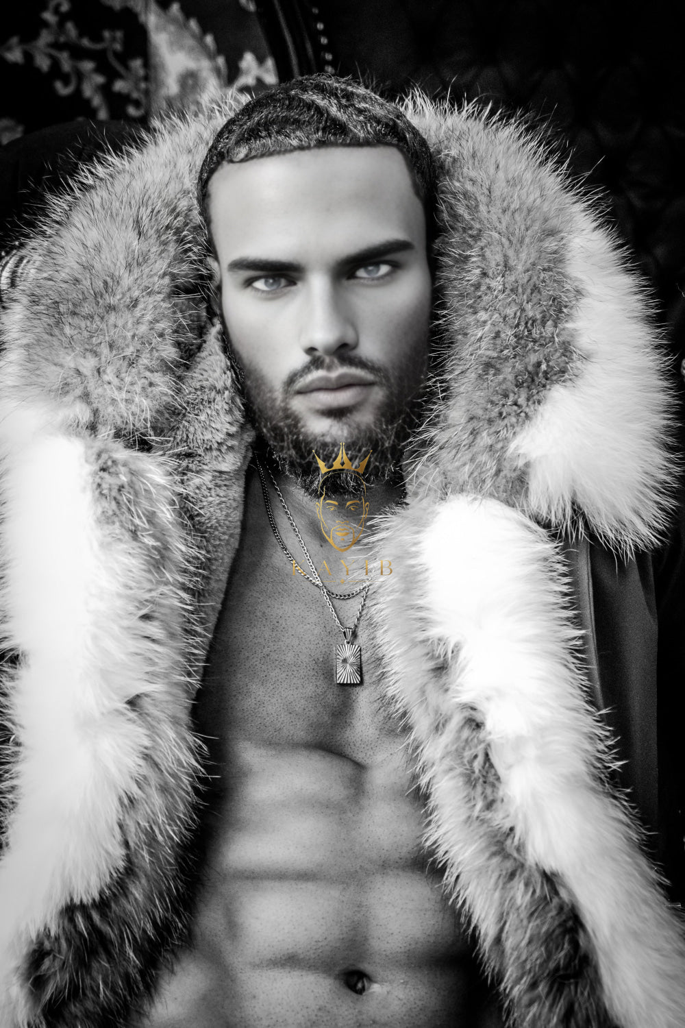 Men's Luxury handmade fox fur Coats Parka - Versatile Winter Protection for the Modern Man - kayibstrore
