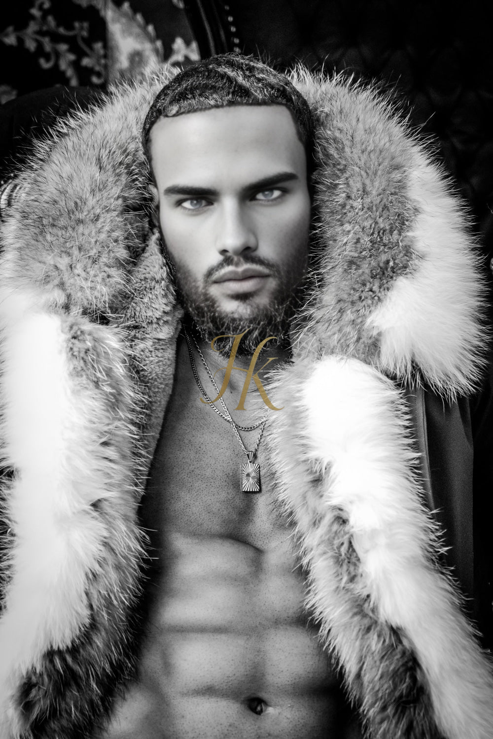 Men's Luxury handmade fox fur Coats Parka - Versatile Winter Protection for the Modern Man - kayibstrore