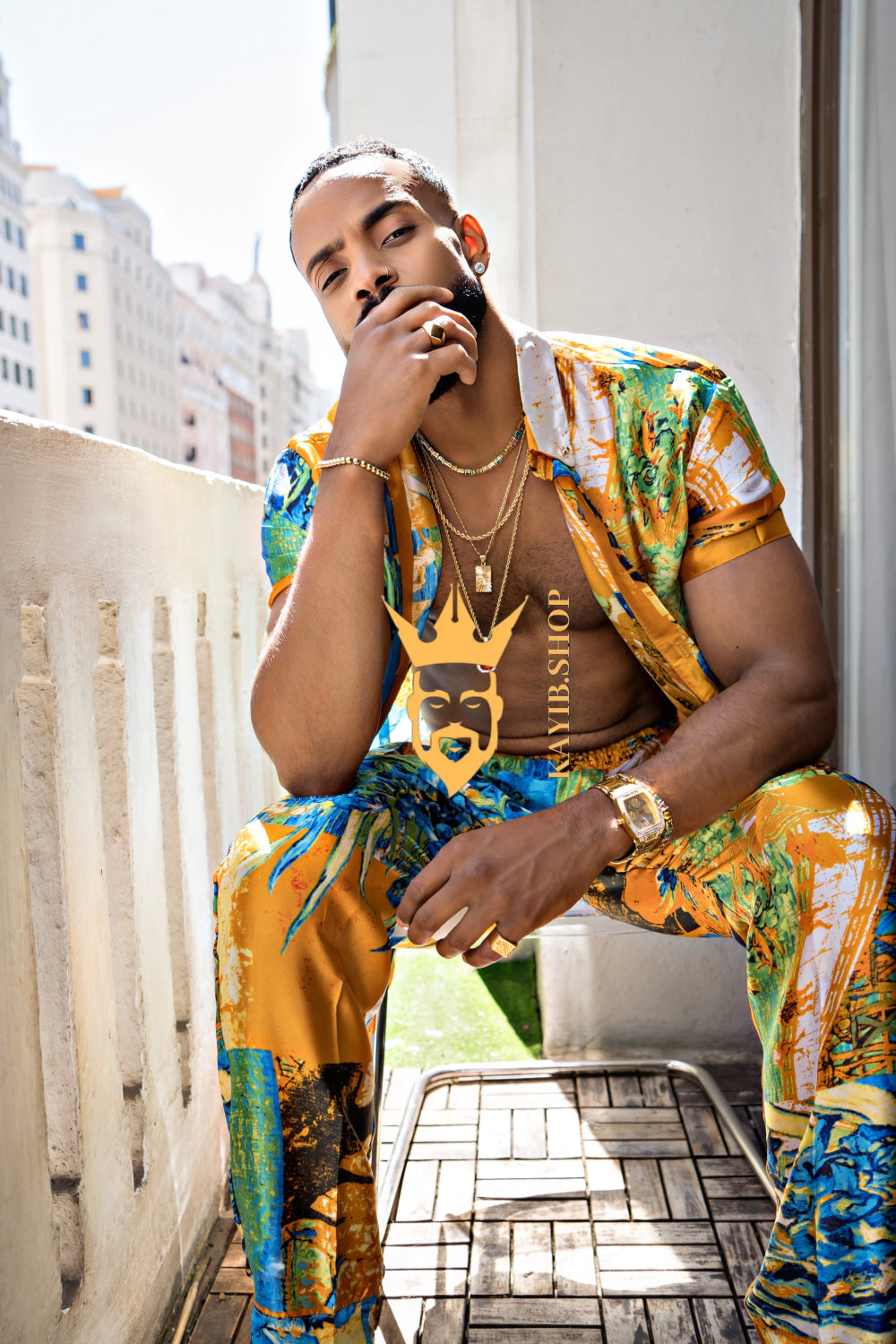 Summer Style: Men's Luxury Silk Set - kayibstrore