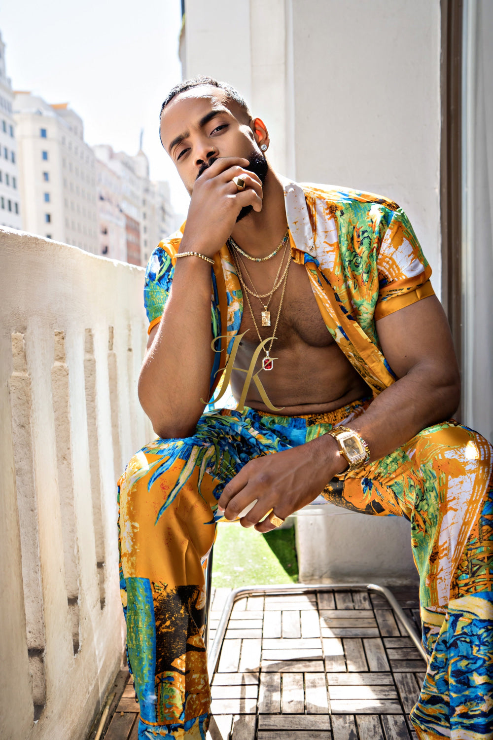 Summer Style: Men's Luxury Silk Set - kayibstrore