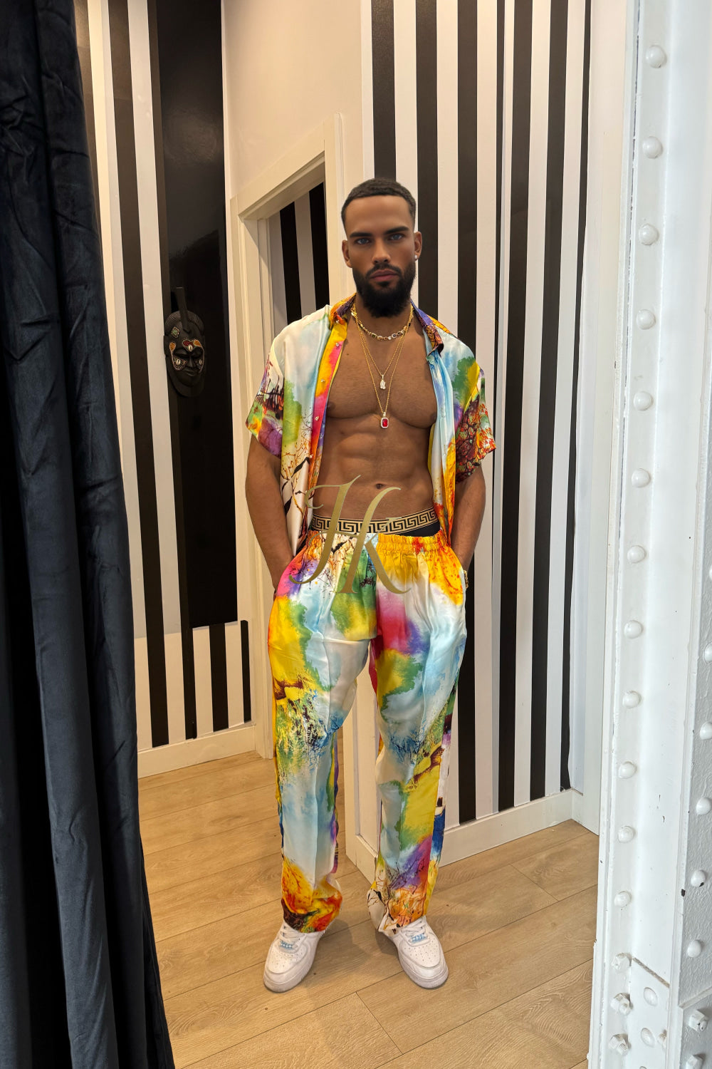 Men's Luxury Silk Set: Perfect for stylish travel, celebrations - kayibstrore